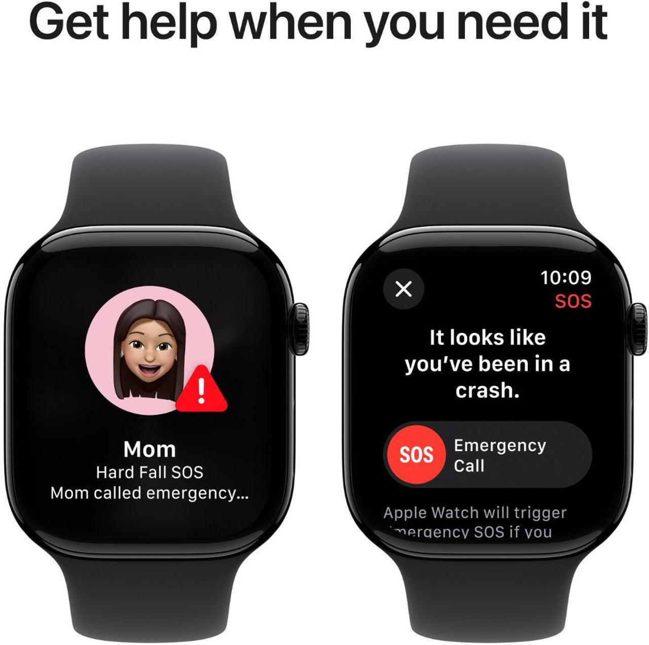 Apple Watch Series 10 GPS 46mm Jet Black Aluminium with Black Sport Band (Jet Black Strap, Medium)