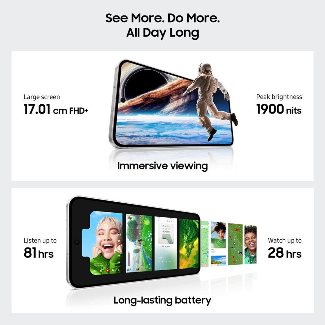 Samsung Galaxy S24 FE 5G (Graphite, 128 GB) (8 GB RAM)